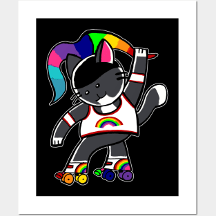 Pride Roller cat Posters and Art